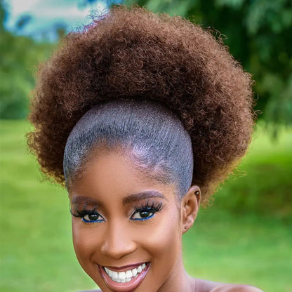 Volumizing kinky curly afro hair extension