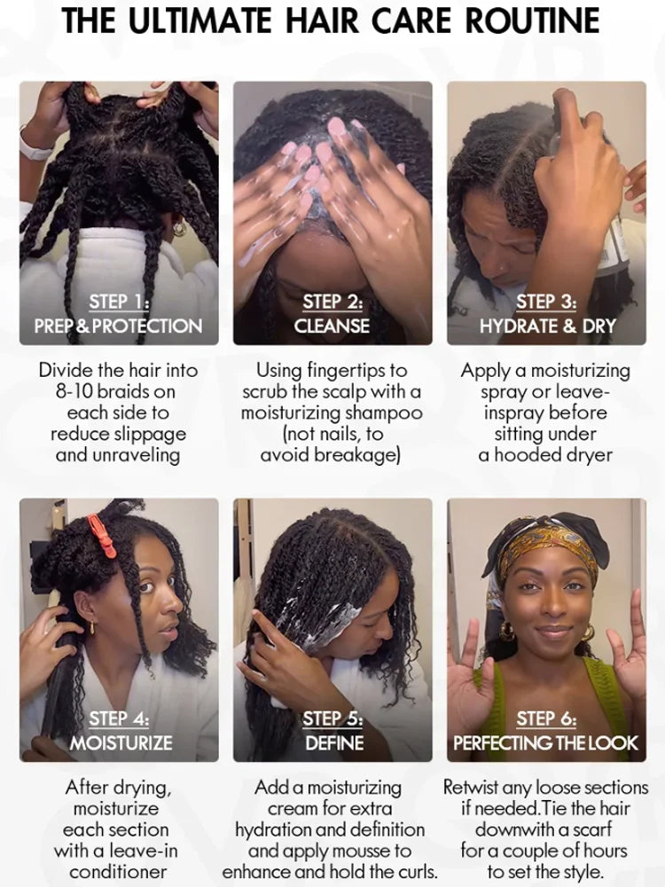 Natural Afro textured extension hair 50g