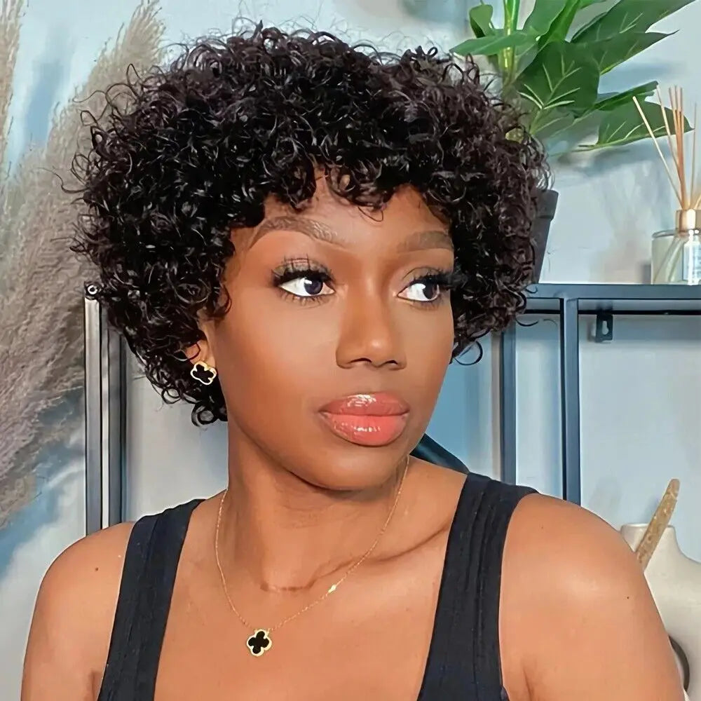 Brazilian human hair wig with full 200 percent density