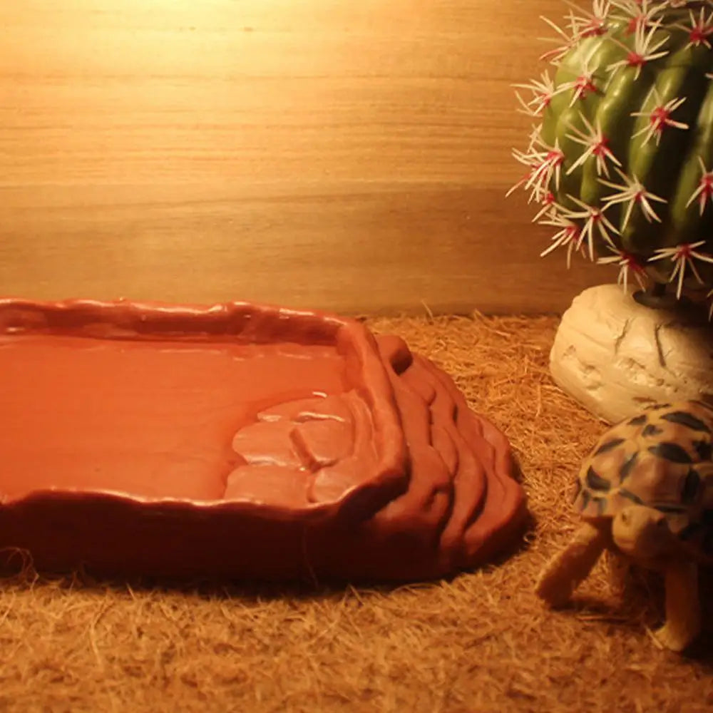 Multi functional reptile dish for food and water
