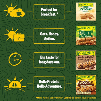 nature valley energy bar crunchy oats honey