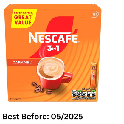 NESCAFÉ 3 in 1 Caramel Coffee Sachets 120 Drinks