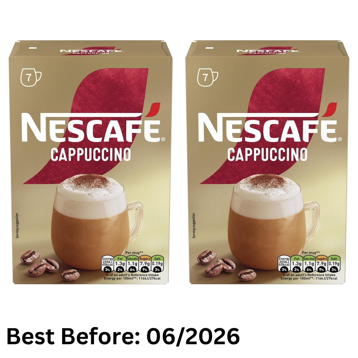 NESCAFÉ Cappuccino Coffee Sachets 14 Cups