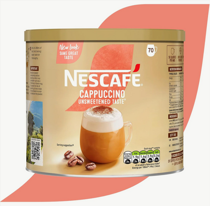 Low sugar, low fat Nescafé Gold cappuccino for offices