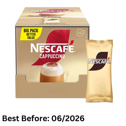 NESCAFÉ Cappuccino Coffee Sachets 3 x 12 Cups