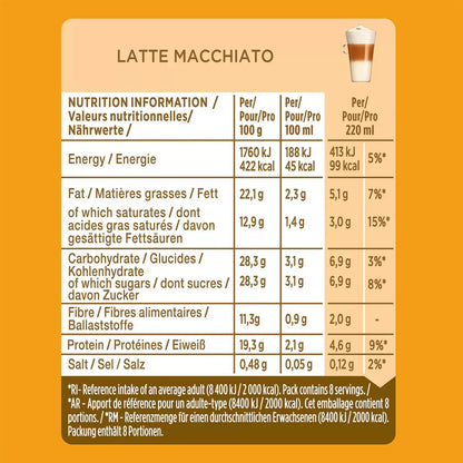 24 servings nescafe macchiato capsules