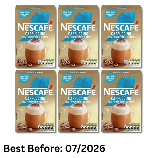 NESCAFÉ Decaf Unsweetened Cappuccino Sachets – 42 Pack