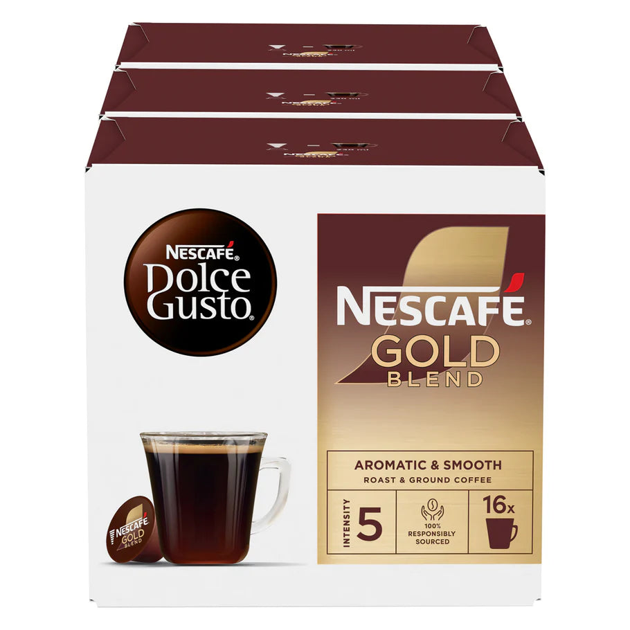 Gold Blend pods case with smooth coffee flavour