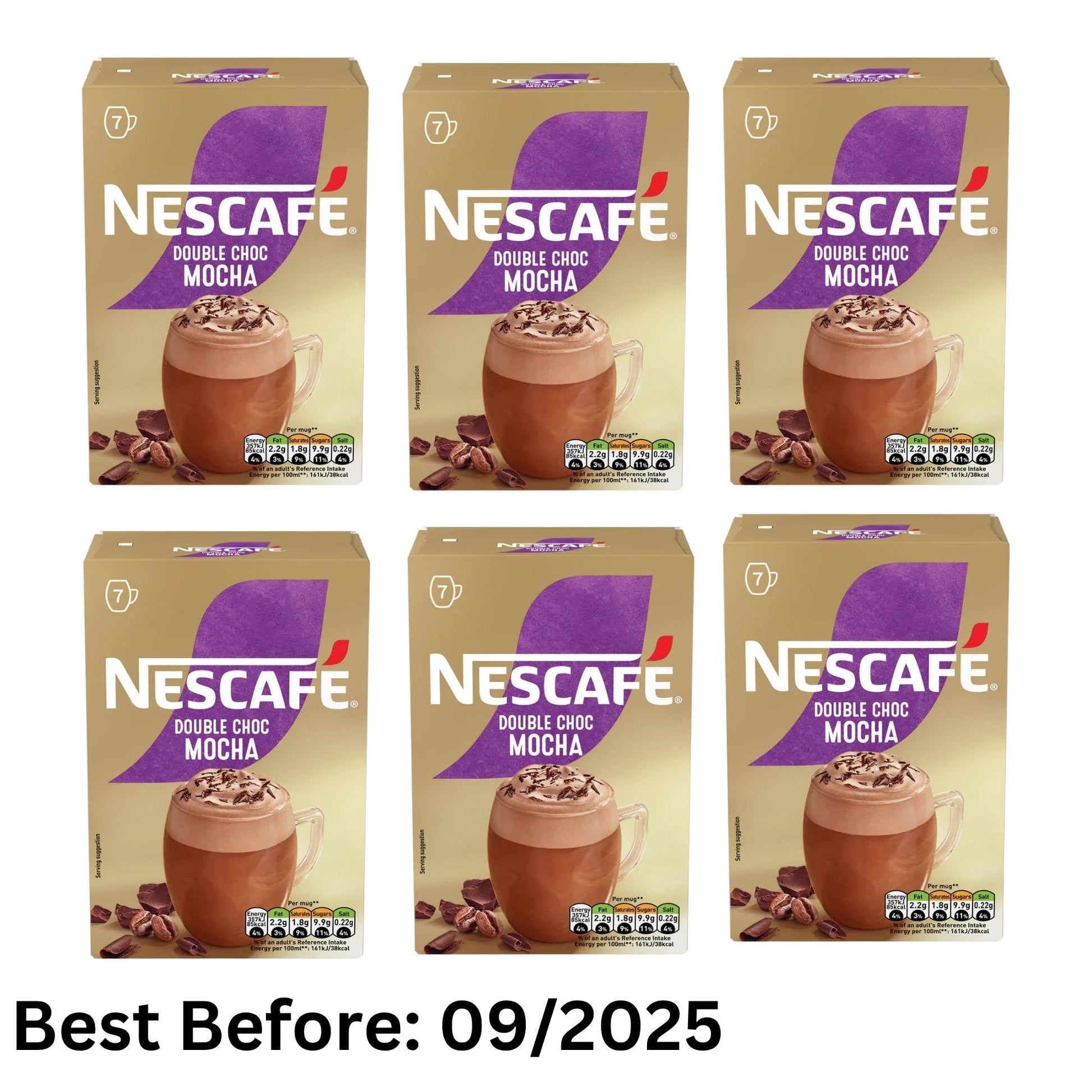 Nescafe Double Choc Mocha Coffee Sachets 42 Cups