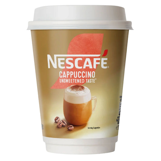 Nescafé & Go Unsweetened Cappuccino coffee cups pack of 8