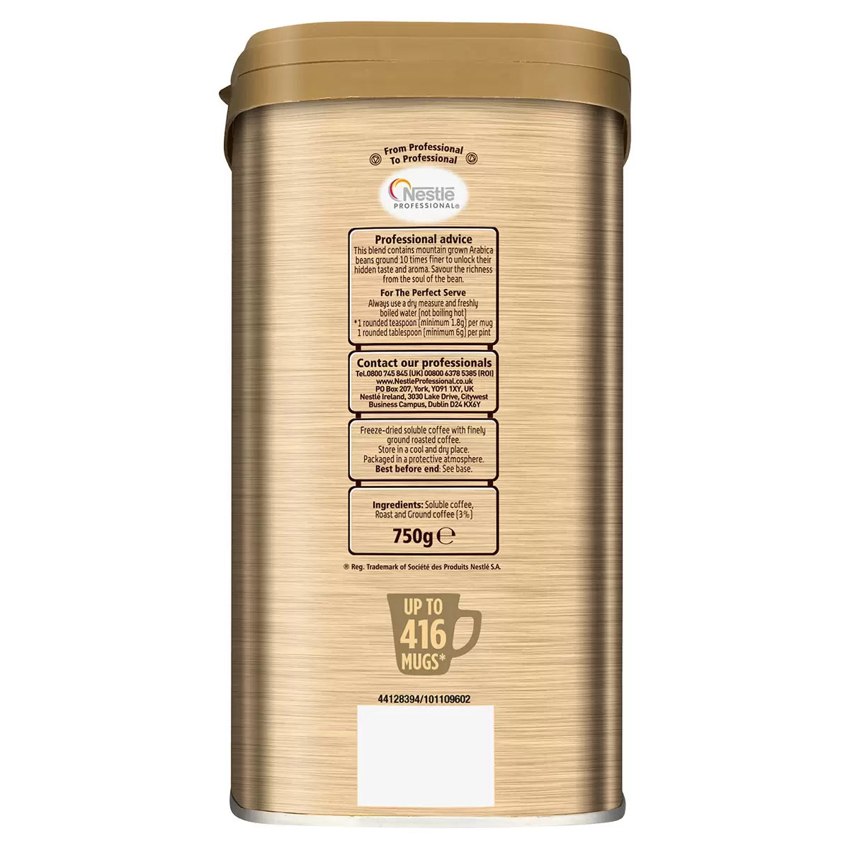 Large 750g jar of Nescafé Gold Blend Instant Coffee