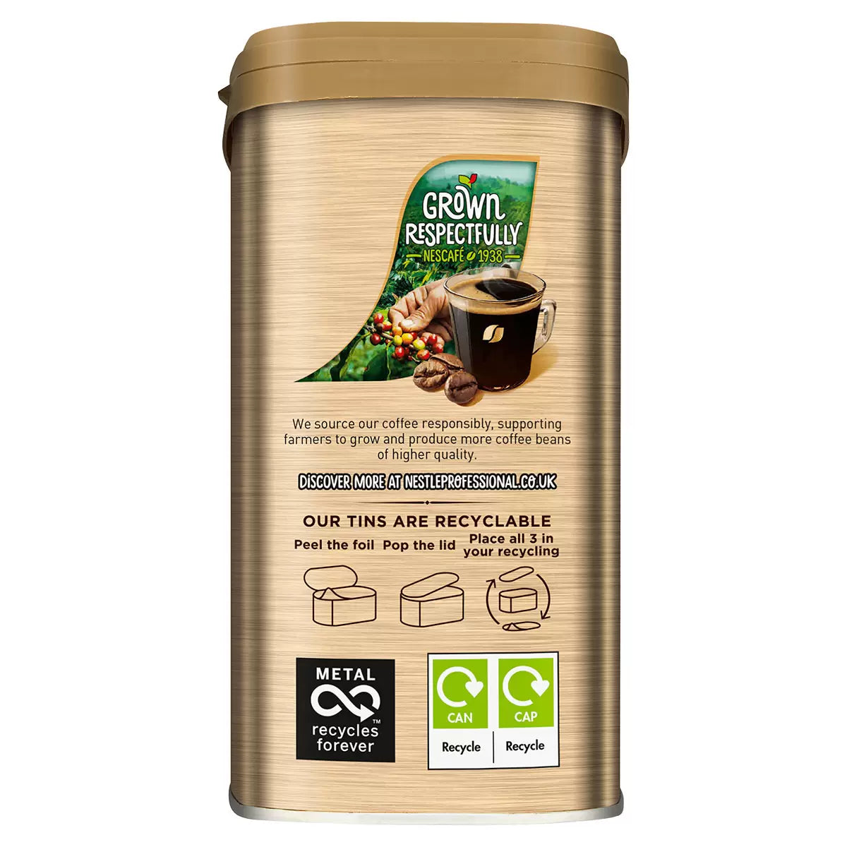 Smooth-tasting Nescafé Gold Blend 750g with hinged lid