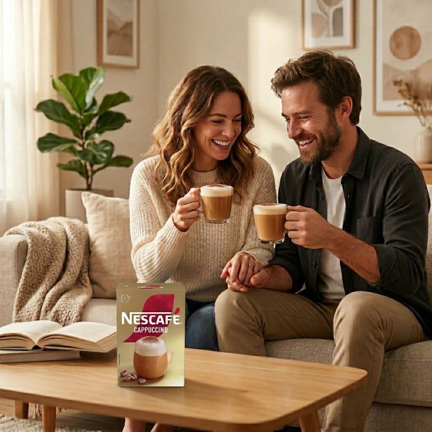 Café style cappuccino instant coffee at home