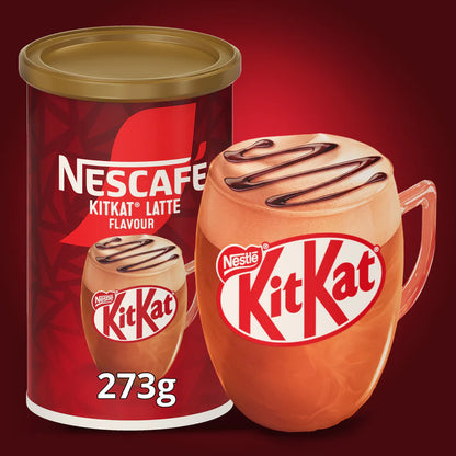Frothy latte served with chocolate wafer taste