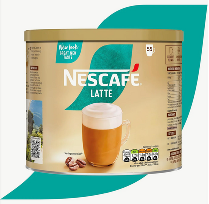 Smooth frothy latte made from Nescafé Latte instant coffee