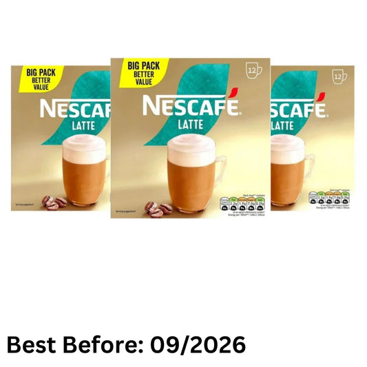 Nescafé Latte Instant Coffee Sachets 3x12 Pack