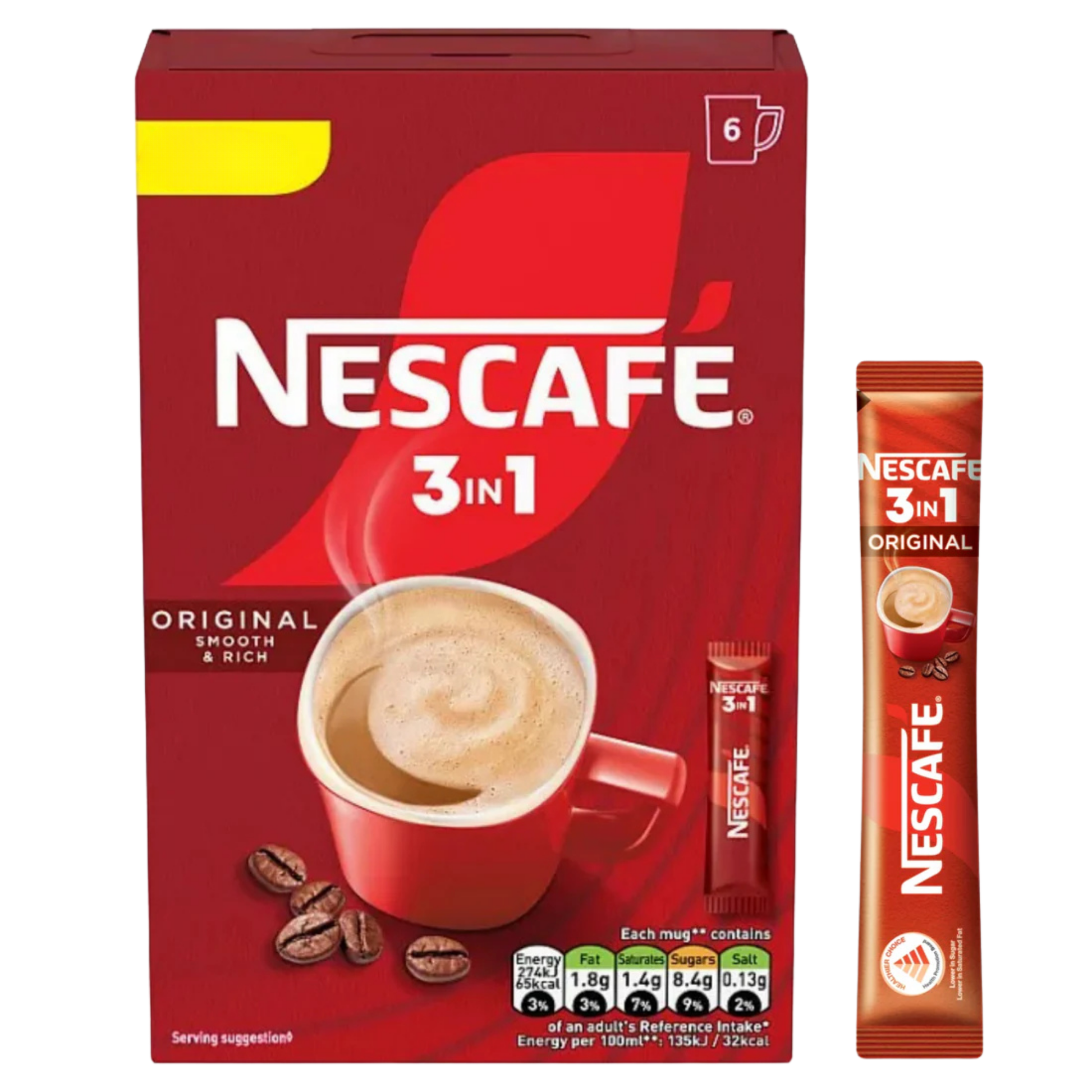 Nescafé instant coffee sachets for quick mugs