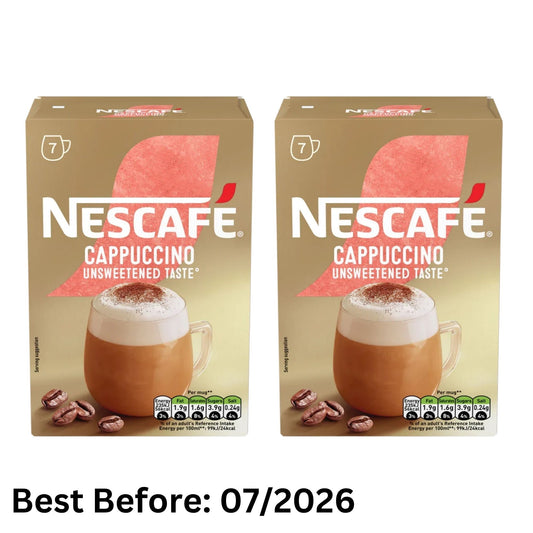 NESCAFÉ Unsweetened Cappuccino Sachets 2 x 7 Cups