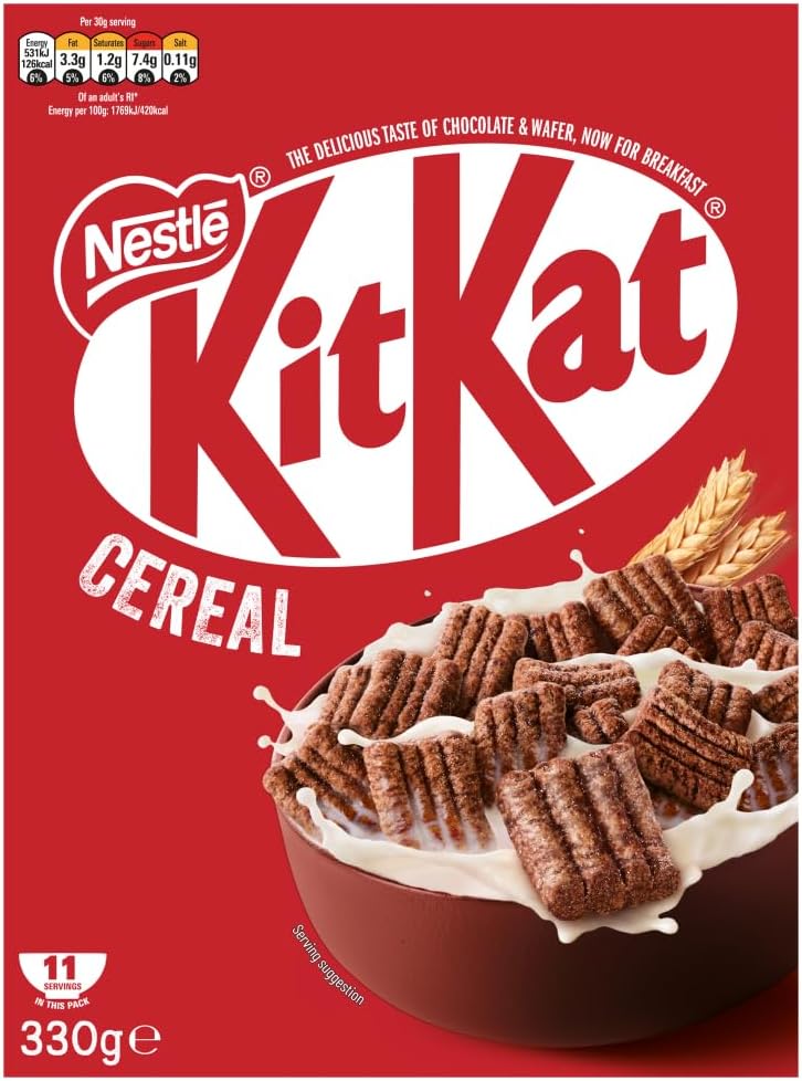 nestle kitkat chocolate cereal 330g crunchy sweet breakfast treat