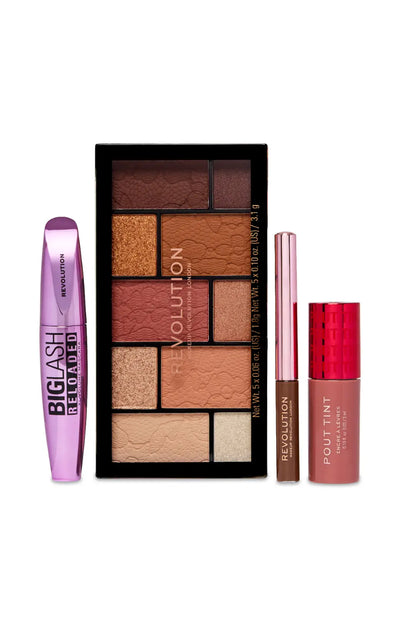 Coffee Inspired Makeup Set with Nude Tones