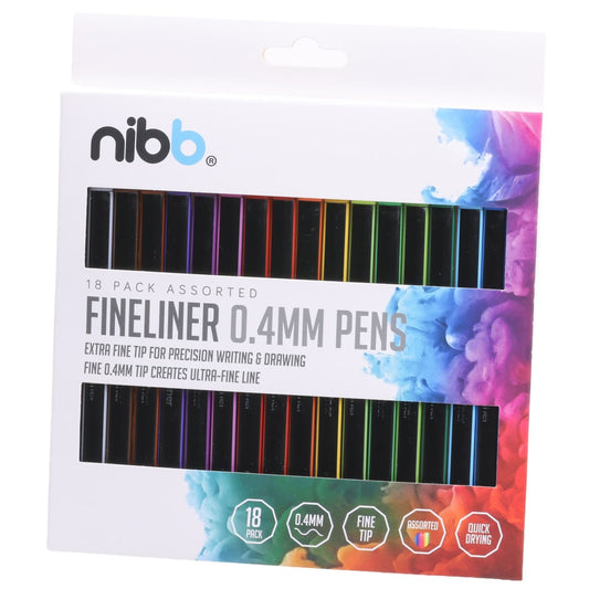 Nibb Fine Liner Pens 18 Pack
