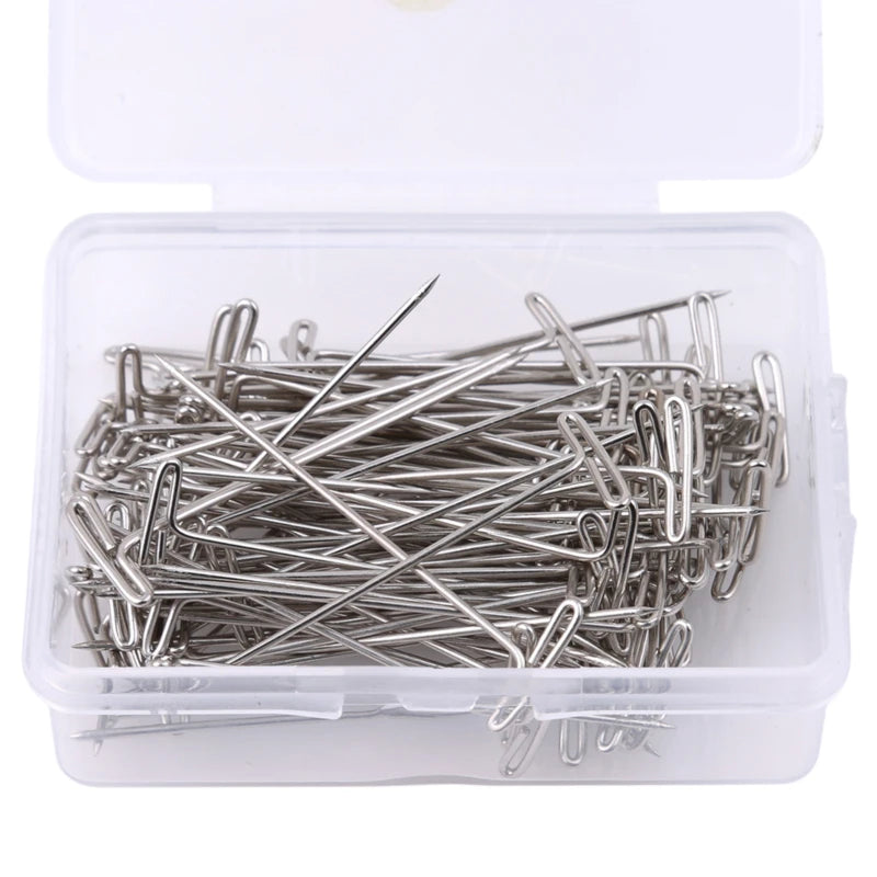 T pin needles wig foam mannequin head pinning lifestyle shot