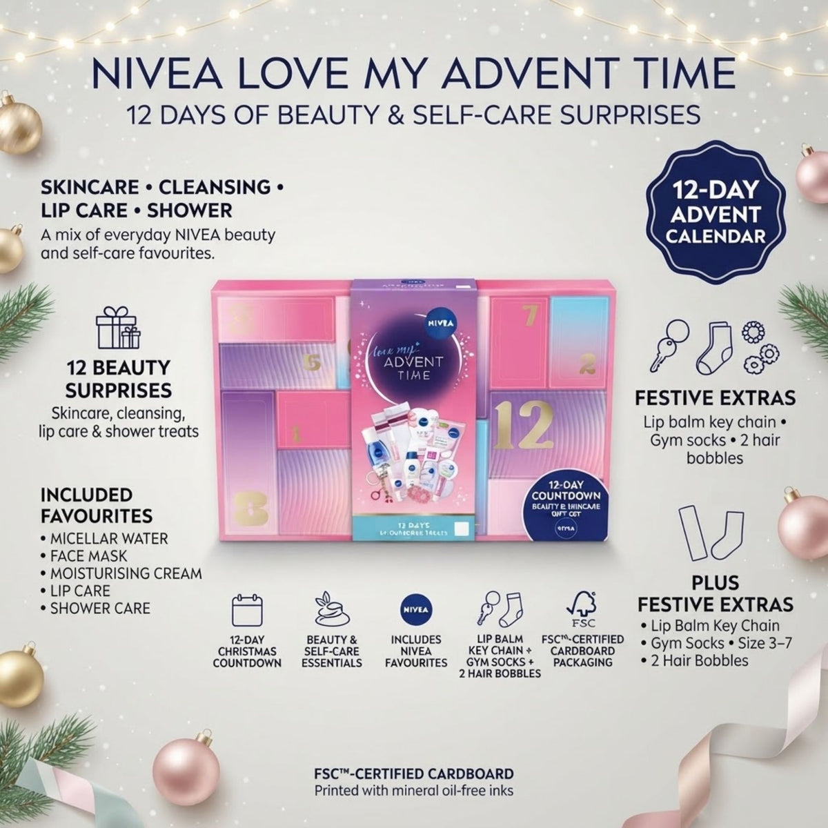 NIVEA 12 day Christmas beauty advent calendar