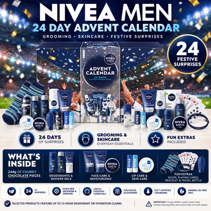 NIVEA MEN Christmas advent calendar with 24 surprises
