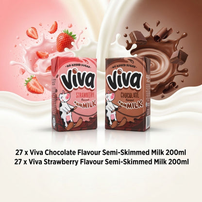 No added sugar Viva milk drinks