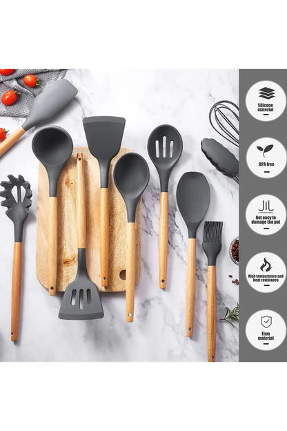 Heat-Resistant Silicone Utensils –