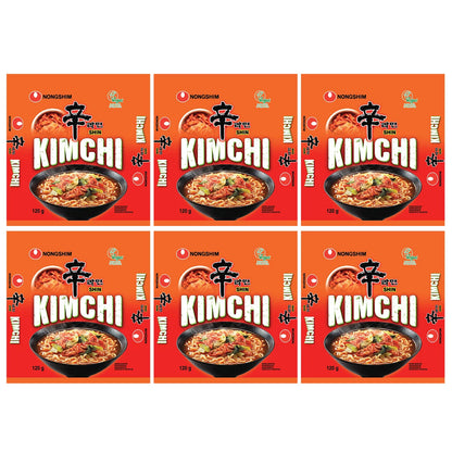 Nongshim Kimchi noodles 120g x 6 pack Korean ramen