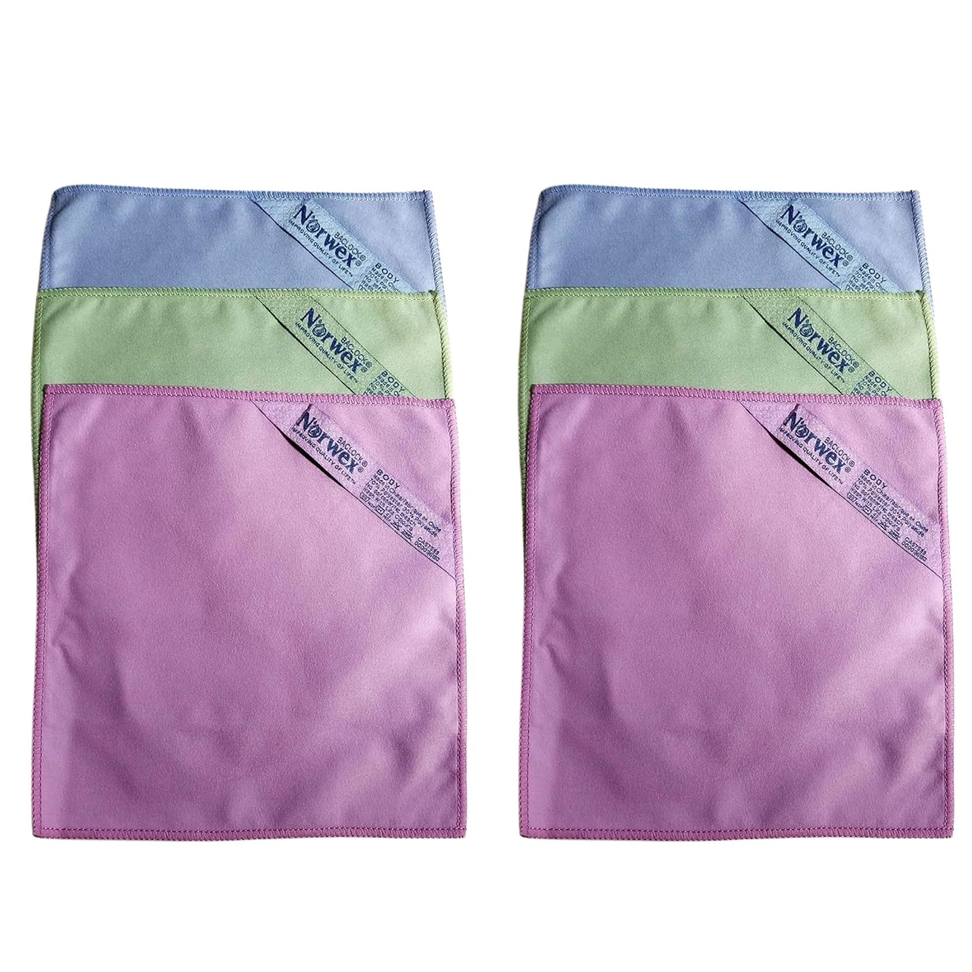 Norwex makeup remover cloth set 2 packs total 6 cloths