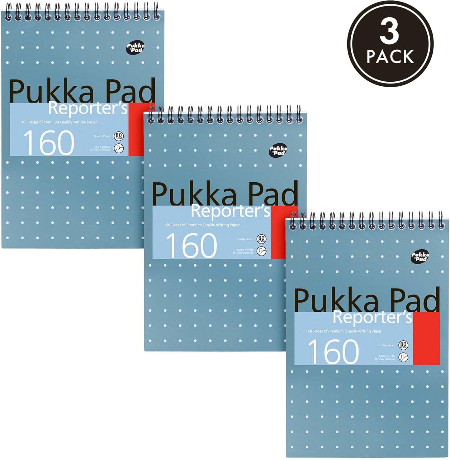 Wirebound top notebooks ideal for notes on the go