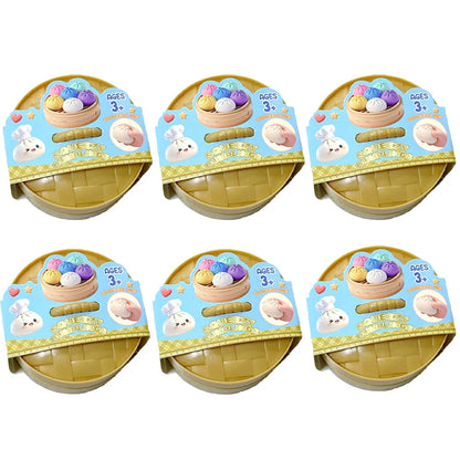 Giant squishy dumpling toy variant C D steamer display