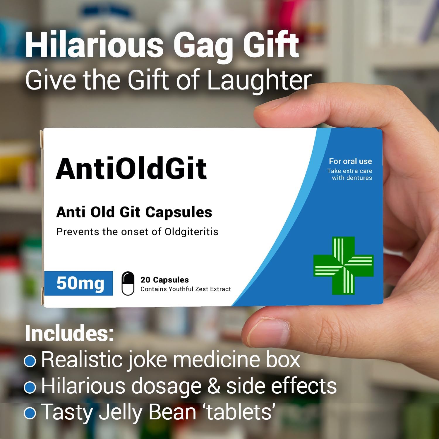 Funny joke gift box for birthdays and retirement occasions