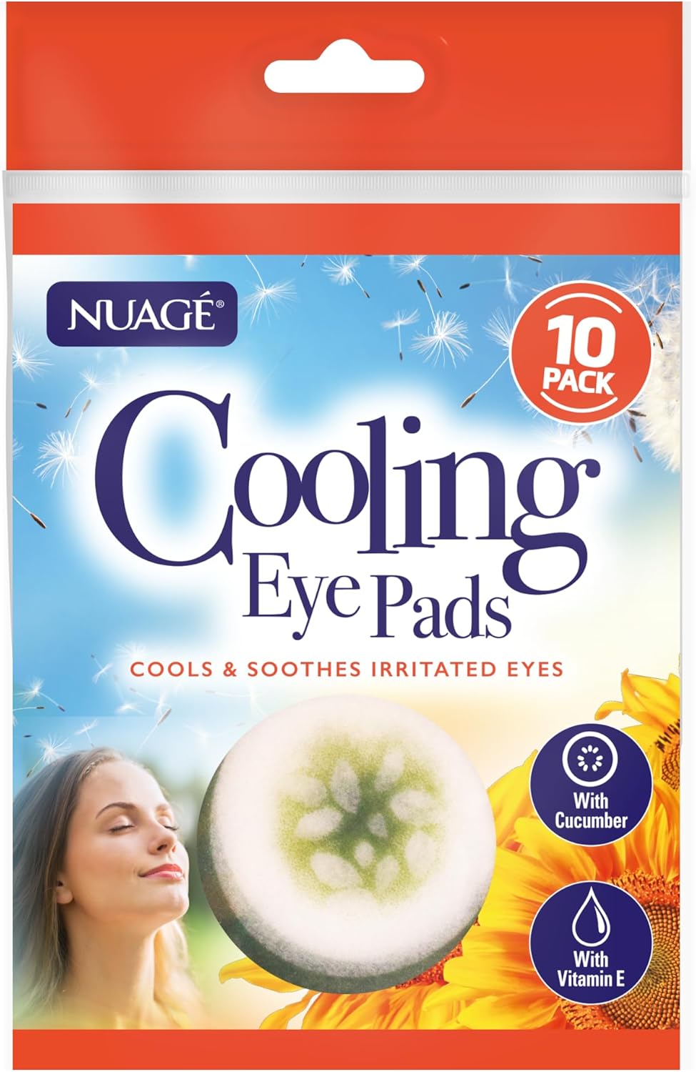 Nuage Cooling Eye Pads 10 pack soothe tired and puffy eyes