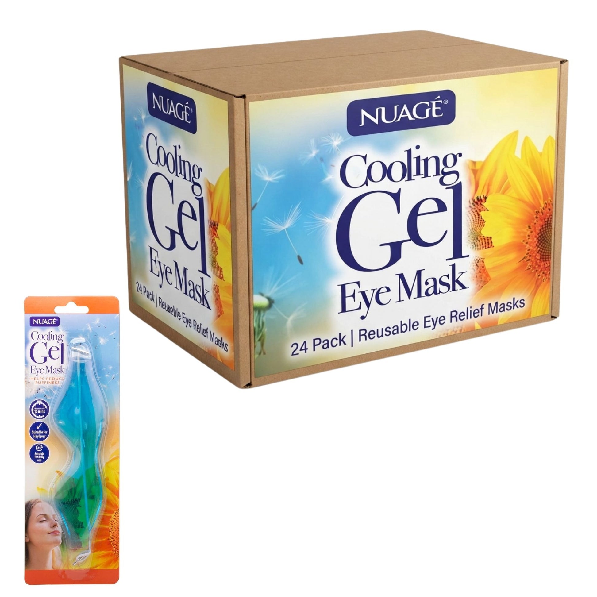 Nuage Cooling Gel Eye Masks 24 Pack