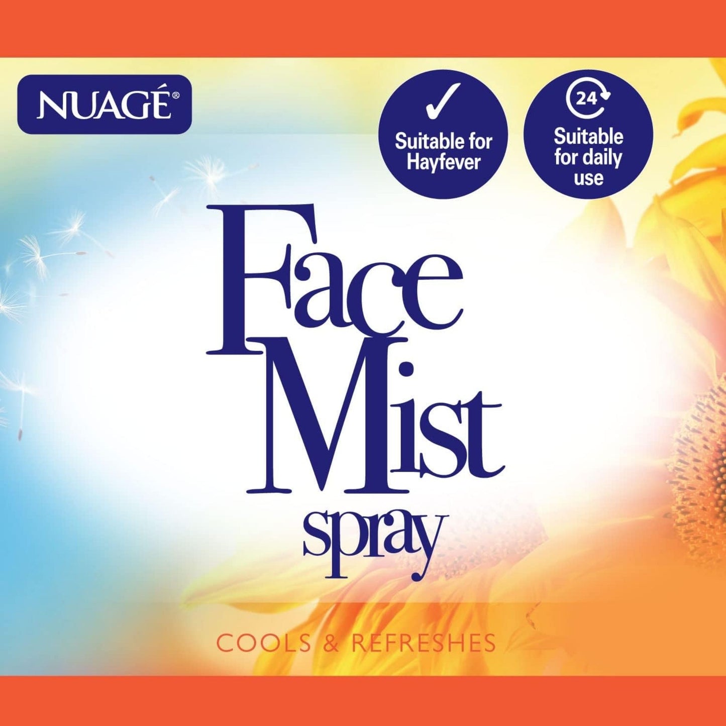Cooling face mist for tired-looking eyes