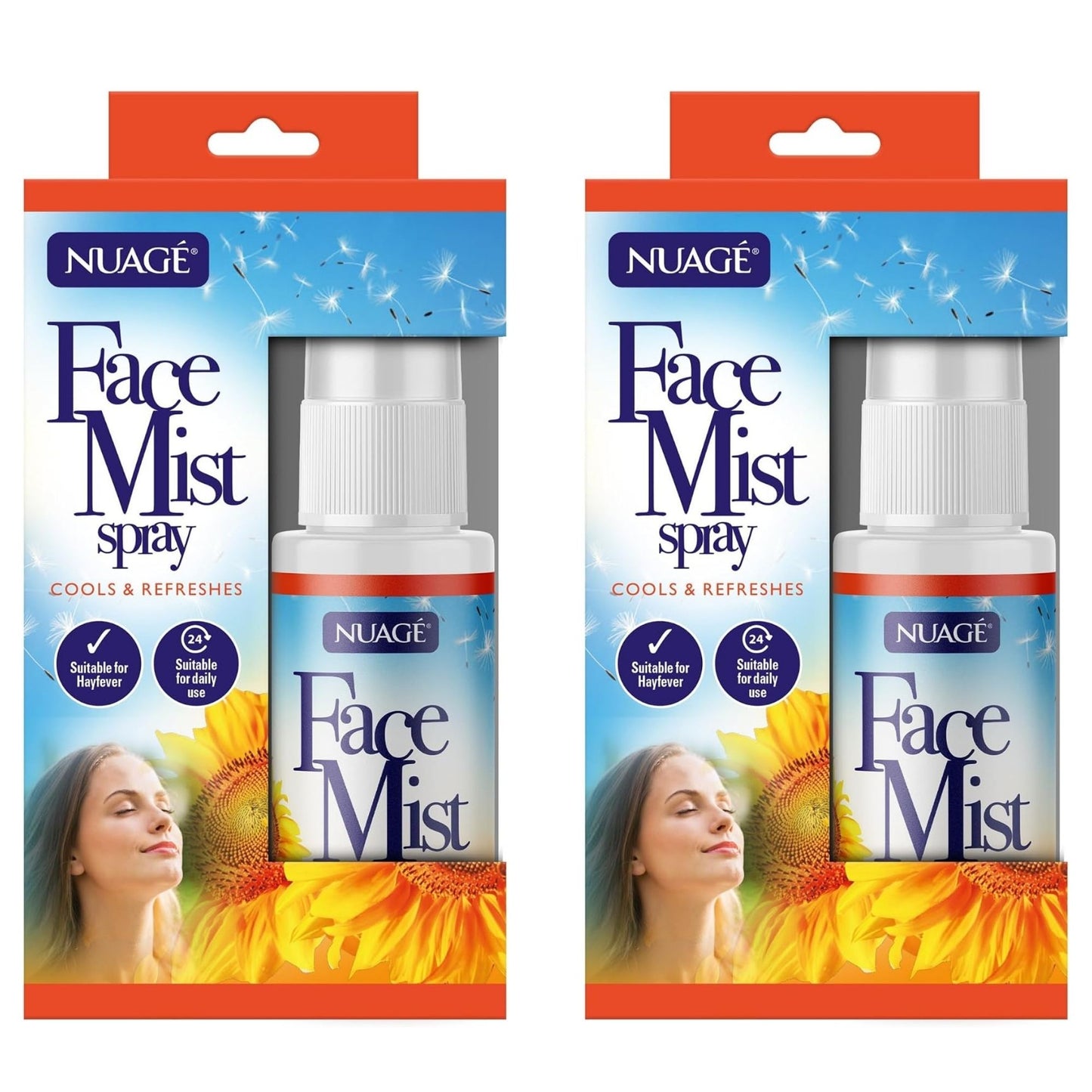 Nuage Hayfever Cooling Face Mist Spray 2 x 15ml