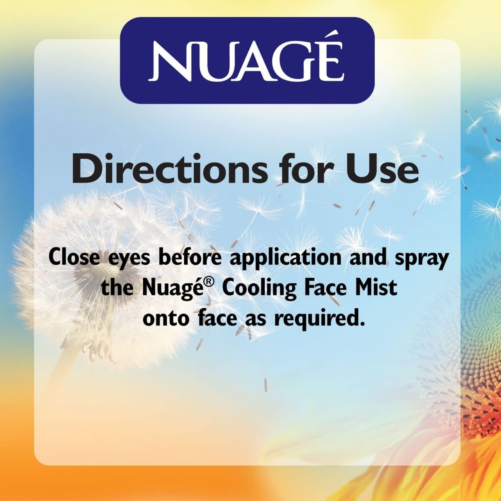 Cooling Nuage facial mist for daily refreshment