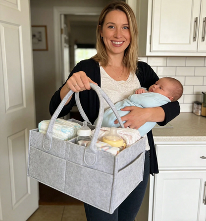 Stylish baby room storage basket for boys and girls
