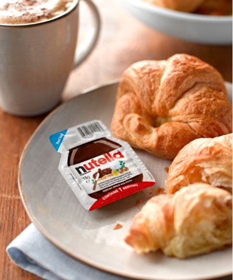 Nutella 15g single serve spread perfect for breakfast or travel