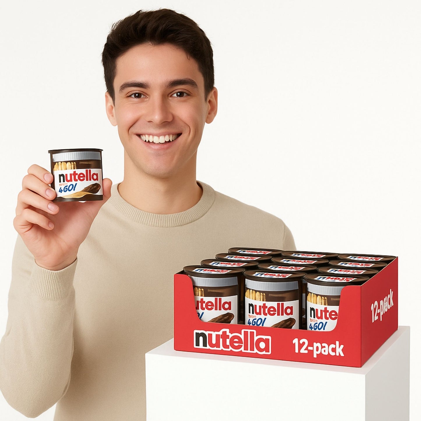 Nutella & Go snack pack with breadsticks for travel school and office snacks