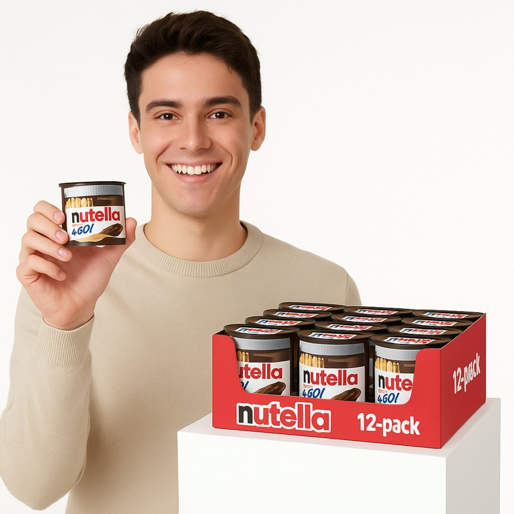 Nutella & Go snack pack with breadsticks for travel school and office snacks