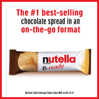 Delicious 22g Nutella B-Ready bars, perfect anytime snack