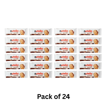 Crunchy golden biscuits filled with smooth Nutella spread