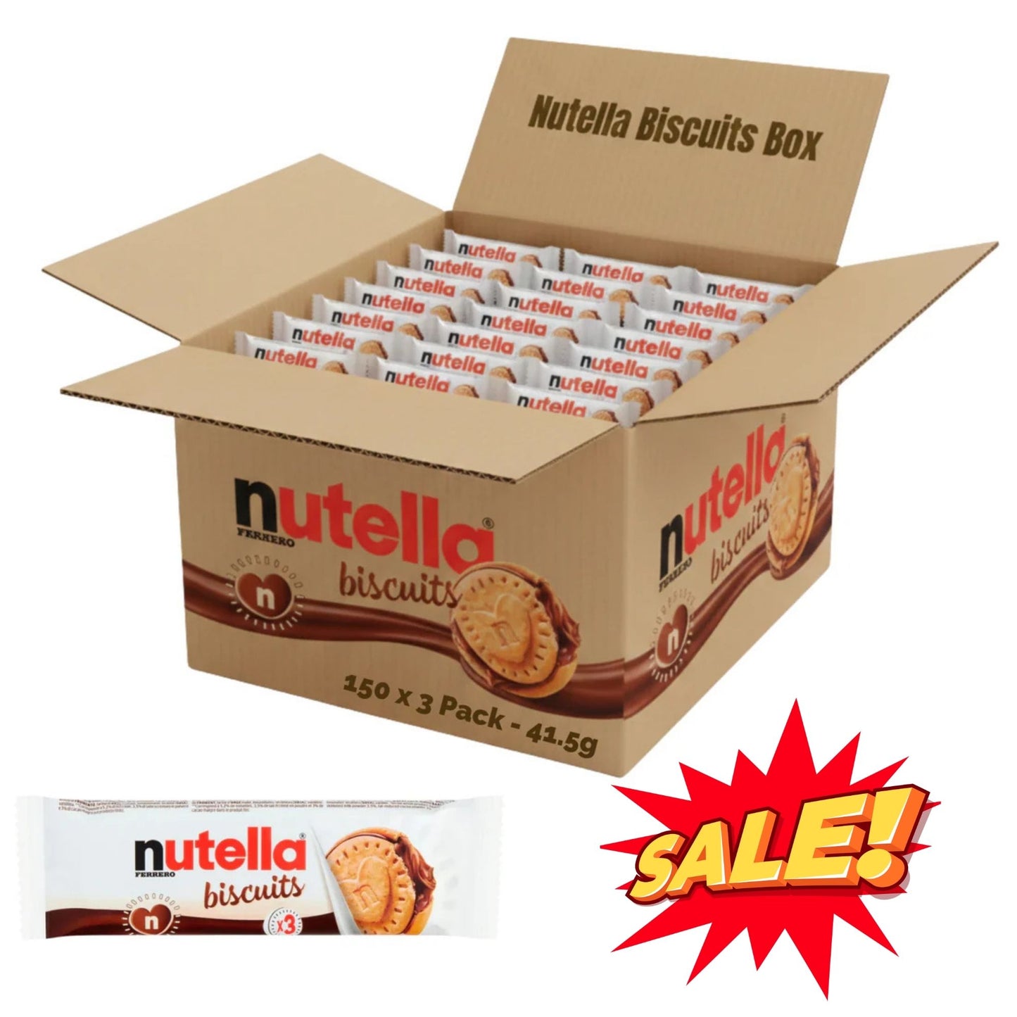 Crunchy biscuit with smooth chocolate hazelnut filling