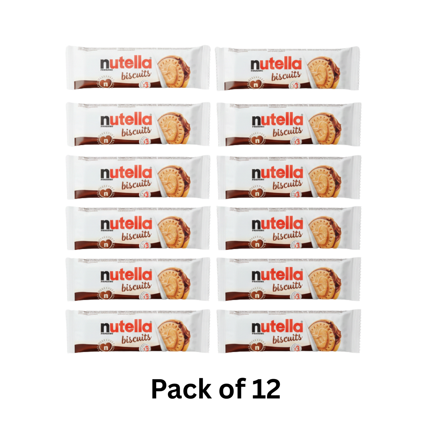 Nutella Ferrero Biscuits x3 Pack with hazelnut cocoa filling