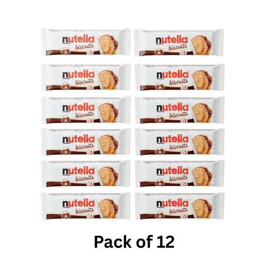 Nutella Ferrero Biscuits x3 Pack with hazelnut cocoa filling