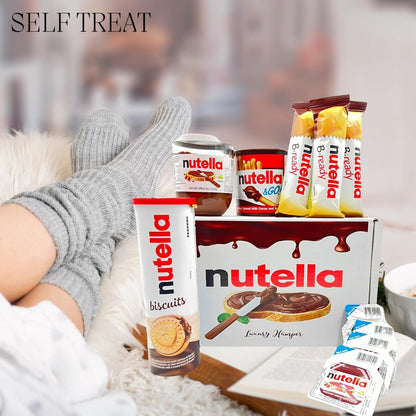 Nutella gift collection hamper with assorted hazelnut delights